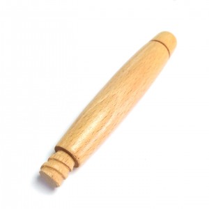 Mànec Ø23mm x 13,7cm llarg, amb regata 2mm a extrem inferior i rosca Ø12 x 14mm a extrem superior
